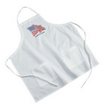 White Poly/Cotton Twill BBQ Apron